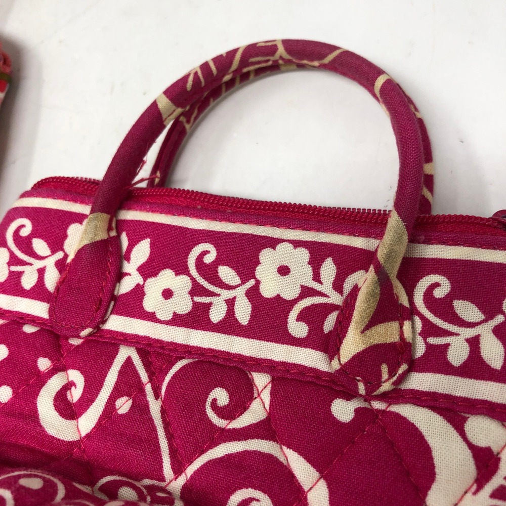 Vera Bradley Bag Lot 7 Quilted Tote Cosmetic Mini Clasp Floral Paisley Multi - Picture 15 of 15